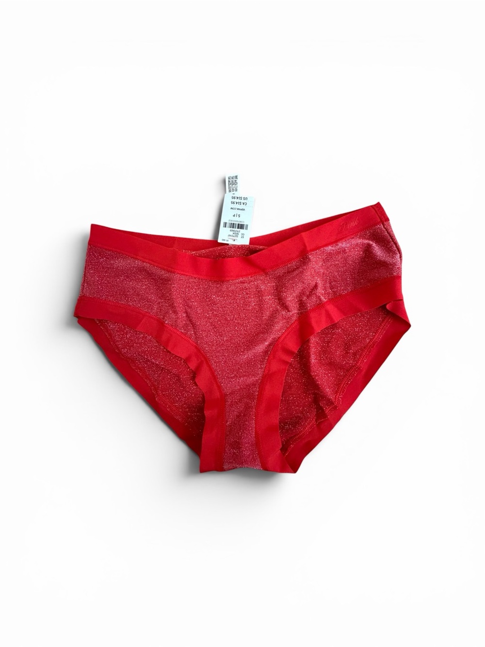 Victoria's Secret Red Shimmer Bikini Briefs